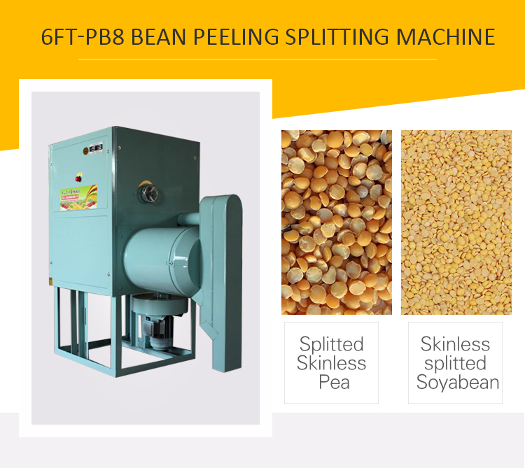 Split bean pea dal dehulled peeling machine